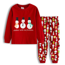 Load image into Gallery viewer, New kids pajamas children sleepwear baby girls clothes boys Cartoon pyjamas sets cotton nightwear kids clothing Christmas gifts