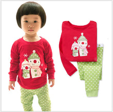 Load image into Gallery viewer, New kids pajamas children sleepwear baby girls clothes boys Cartoon pyjamas sets cotton nightwear kids clothing Christmas gifts