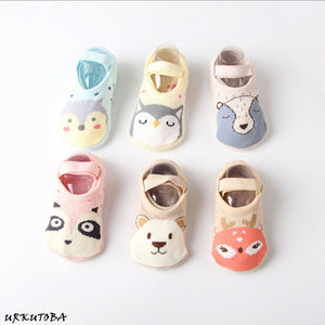 2019 New Fashion Baby Boys Girls Kids Cute Cartoon Anti Slip Ankle Socks Cotton Anti-slip Shoe-like Socks 1-3Y  Soft