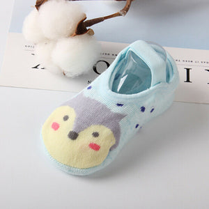 2019 New Fashion Baby Boys Girls Kids Cute Cartoon Anti Slip Ankle Socks Cotton Anti-slip Shoe-like Socks 1-3Y  Soft