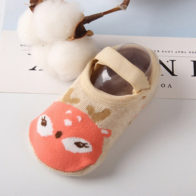 2019 New Fashion Baby Boys Girls Kids Cute Cartoon Anti Slip Ankle Socks Cotton Anti-slip Shoe-like Socks 1-3Y  Soft