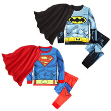 Load image into Gallery viewer, Rorychen Baby Kids Pyjamas Boys Superman Batman Sleepwear Kids Pijamas Boys Pajamas Sets Children Superman Batman Nightwear