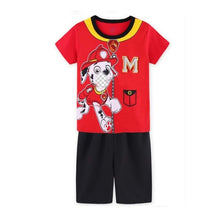 Load image into Gallery viewer, 2019 Christmas Children pyjamas Set Baby girl boys clothes pajamas Todder boys girls cartoon T-shirt+Pants 2pcs