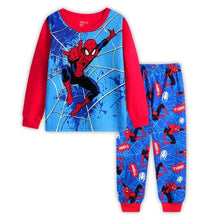 Load image into Gallery viewer, 2019 Christmas Children pyjamas Set Baby girl boys clothes pajamas Todder boys girls cartoon T-shirt+Pants 2pcs