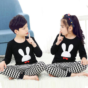 Kids Pajamas Autumn Boys Girls Sleepwear Nightwear Baby Infant Clothes Animal Cartoon Pajama Sets Cotton Children's Pyjamas