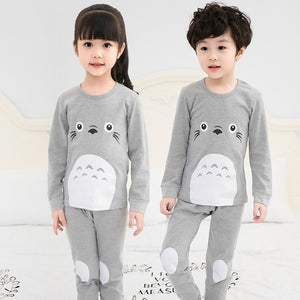 Kids Pajamas Autumn Boys Girls Sleepwear Nightwear Baby Infant Clothes Animal Cartoon Pajama Sets Cotton Children's Pyjamas