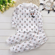 Load image into Gallery viewer, Baby Girl Clothing Set Cartoon Cat Clothing Long Sleeve T Shirt + Pants Suits Infant Pink Outfit