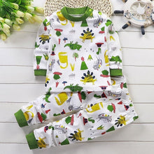 Load image into Gallery viewer, Baby Girl Clothing Set Cartoon Cat Clothing Long Sleeve T Shirt + Pants Suits Infant Pink Outfit