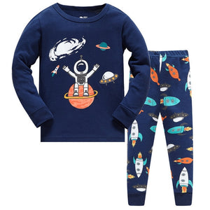 2019 Truck Boys Pijamas Kids Set Children's Pyjamas Clothing Sets Kids Pajamas Baby Cartoon Pyjama Enfant Sleepwear