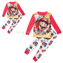 Load image into Gallery viewer, 2016 wholesale dropshipping new super mario boys baby kids sleepwear nightwear pajamas sets 1~7Y