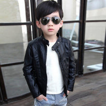Load image into Gallery viewer, 2019 New Winter Autumn Kids Leather Jacket 3-12Yrs Spring Fashion Warm Baby Boy Jacket Coat Thicken Kids Jacket For Boy Clothes