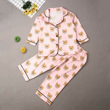 Load image into Gallery viewer, Boys Girls Kids Pajama Sets Cartoon Dot Long Sleeve T-Shirt Tops With Pants Toddler Baby Sleeping Clothes Pijamas Sleepwear