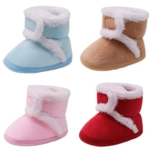 Load image into Gallery viewer, Warm Baby shoes Winter Plus Velvet Baby First Walkers Girl Shoes Casual Booties Toddler Crib Shoes