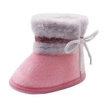 Load image into Gallery viewer, Warm Baby shoes Winter Plus Velvet Baby First Walkers Girl Shoes Casual Booties Toddler Crib Shoes