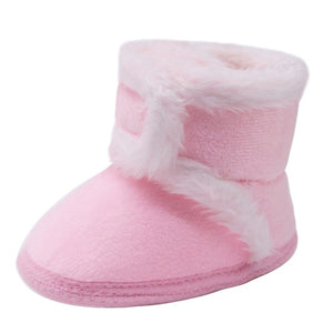 Warm Baby shoes Winter Plus Velvet Baby First Walkers Girl Shoes Casual Booties Toddler Crib Shoes