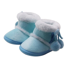 Load image into Gallery viewer, Warm Baby shoes Winter Plus Velvet Baby First Walkers Girl Shoes Casual Booties Toddler Crib Shoes