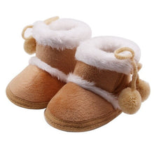 Load image into Gallery viewer, Warm Baby shoes Winter Plus Velvet Baby First Walkers Girl Shoes Casual Booties Toddler Crib Shoes