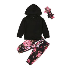Load image into Gallery viewer, 0-2T Newborn Baby Girls Autumn/Winter Clothes Set Tops Floral Trousers 3Pcs Outfit Set