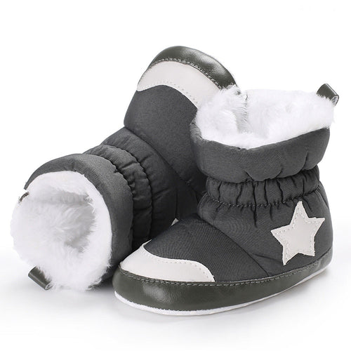 Newborn Winter Baby Shoes Boys Girls Soft Boots Kids Fashion Warm Thickening Snow First Walker Booties Toddler Anti-Slip BFOF