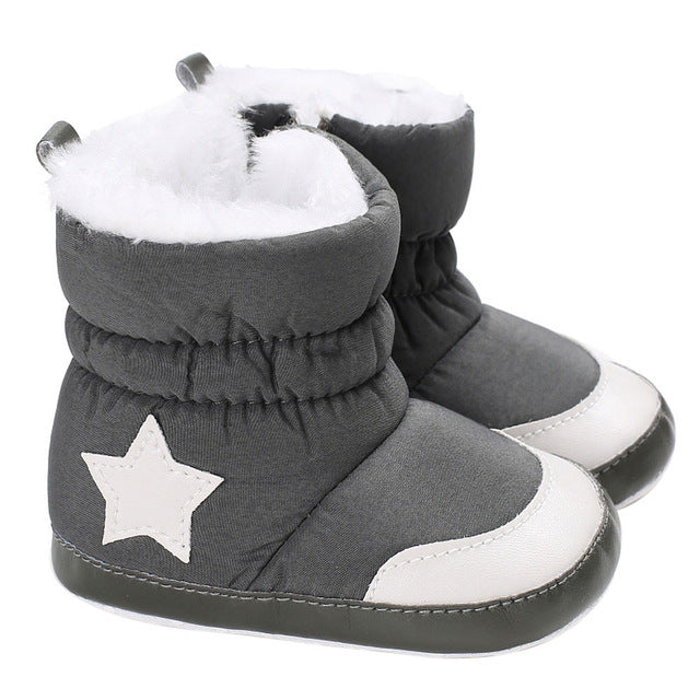 Newborn Winter Baby Shoes Boys Girls Soft Boots Kids Fashion Warm Thickening Snow First Walker Booties Toddler Anti-Slip BFOF