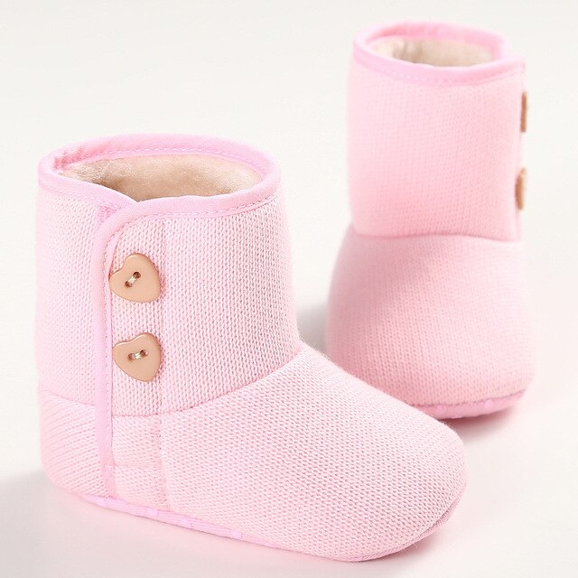 Toddler Knited Winter Fleece Crib Snow Boots Kid Baby Shoes Woolen Yam Fur Knit Baby Boot Booties Firsst Walkers