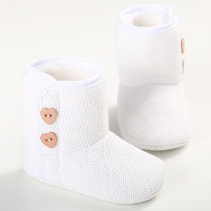 Toddler Knited Winter Fleece Crib Snow Boots Kid Baby Shoes Woolen Yam Fur Knit Baby Boot Booties Firsst Walkers