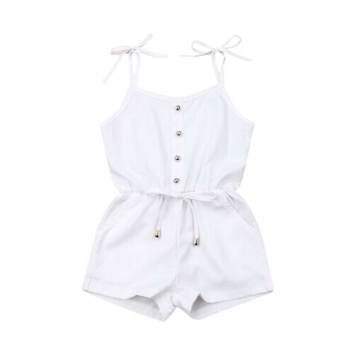 2019 New  Lovely Baby Girl Solid Sleeveless Belt Top Tutu Romper Jumpsuit Holiday Party Fashion Outfit