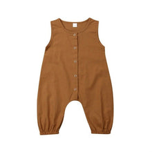 Load image into Gallery viewer, Summer Romper Toddler Unisex Kids Baby Girls Off Shoulder Cute Solid Romper Overalls Jumpsuits Playsuit Holiday Outfit Clothes