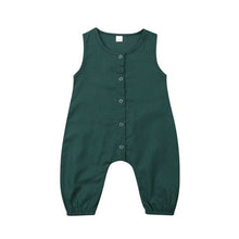 Load image into Gallery viewer, Summer Romper Toddler Unisex Kids Baby Girls Off Shoulder Cute Solid Romper Overalls Jumpsuits Playsuit Holiday Outfit Clothes