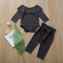 Load image into Gallery viewer, LOOZYKIT Christmas Clothings Lovely Kids Baby Girl Boy First Christmas Letter Romper Pant Hat Outfits Xmas Set Autumn Clothing
