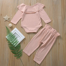 Load image into Gallery viewer, LOOZYKIT Christmas Clothings Lovely Kids Baby Girl Boy First Christmas Letter Romper Pant Hat Outfits Xmas Set Autumn Clothing