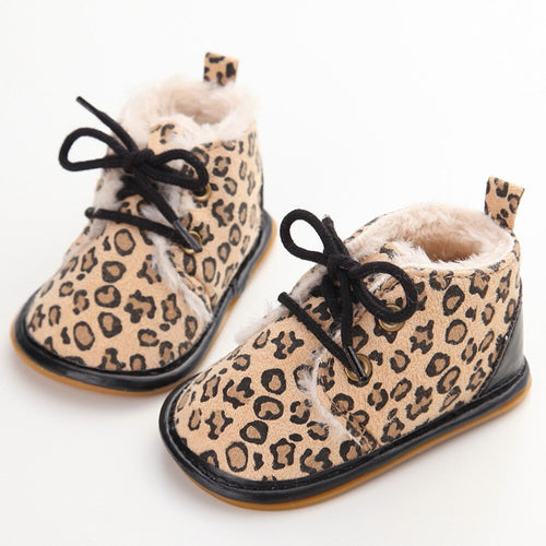 Autumn Winter Baby Boy Girl Shoes Newborn Baby Cotton First Walker Anti-slip Soft Sole Snow Warm Shoes