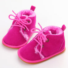 Load image into Gallery viewer, Autumn Winter Baby Boy Girl Shoes Newborn Baby Cotton First Walker Anti-slip Soft Sole Snow Warm Shoes