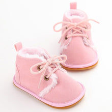Load image into Gallery viewer, Autumn Winter Baby Boy Girl Shoes Newborn Baby Cotton First Walker Anti-slip Soft Sole Snow Warm Shoes