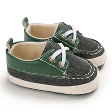 Load image into Gallery viewer, Newborn Baby Boy Shoes First Walkers Spring Autumn Baby Boy Soft Sole Shoes Infant Canvas 0-18 Months