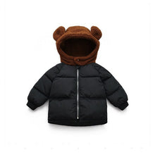 Load image into Gallery viewer, Kids Winter Jacket Children Auttumn Warm Jackets Baby Girls Boys Clothes Toddler Cute Bear Cotton Coat Hooded Jacket Outerwear