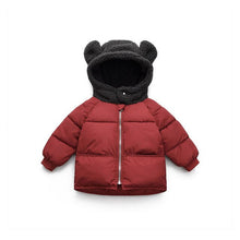 Load image into Gallery viewer, Kids Winter Jacket Children Auttumn Warm Jackets Baby Girls Boys Clothes Toddler Cute Bear Cotton Coat Hooded Jacket Outerwear