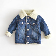 Load image into Gallery viewer, Coat For Boys Autumn More Cashmere Wearing Pants Jeans Coat Kids Clothes From Baby Hot Mode Jeans 24m -6y