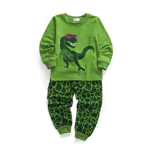 HereNice Children Toddler Kids Baby Boys Girls Truck Dinosaur Mermaid Flamingo Unicorn Reindeer Sleepwear Suit Set Pjs Pajamas