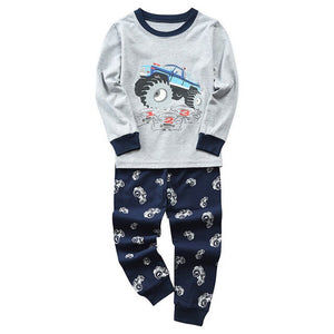 HereNice Children Toddler Kids Baby Boys Girls Truck Dinosaur Mermaid Flamingo Unicorn Reindeer Sleepwear Suit Set Pjs Pajamas