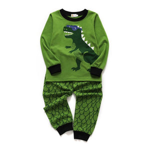 HereNice Children Toddler Kids Baby Boys Girls Truck Dinosaur Mermaid Flamingo Unicorn Reindeer Sleepwear Suit Set Pjs Pajamas