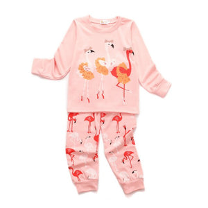 HereNice Children Toddler Kids Baby Boys Girls Truck Dinosaur Mermaid Flamingo Unicorn Reindeer Sleepwear Suit Set Pjs Pajamas