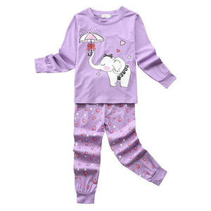 HereNice Children Toddler Kids Baby Boys Girls Truck Dinosaur Mermaid Flamingo Unicorn Reindeer Sleepwear Suit Set Pjs Pajamas