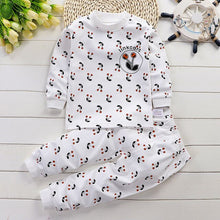 Load image into Gallery viewer, Cute Girl Pajamas Kid Cartoon Dot Sleepwear Baby Clothing Set Autumn Cotton Nightwear Boys Animal Pyjamas Set Children Sleepwear