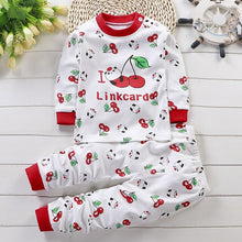 Load image into Gallery viewer, Cute Girl Pajamas Kid Cartoon Dot Sleepwear Baby Clothing Set Autumn Cotton Nightwear Boys Animal Pyjamas Set Children Sleepwear