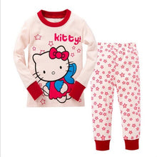 Load image into Gallery viewer, Children Boy Pajamas Sets 2019 Boys Sleevewear Cartoon long sleeve pyjamas Tops+Pants 2 Pieces Kids Baby Gils CLothing Set