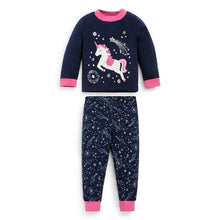 Load image into Gallery viewer, Children Boy Pajamas Sets 2019 Boys Sleevewear Cartoon long sleeve pyjamas Tops+Pants 2 Pieces Kids Baby Gils CLothing Set