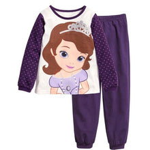 Load image into Gallery viewer, Children Boy Pajamas Sets 2019 Boys Sleevewear Cartoon long sleeve pyjamas Tops+Pants 2 Pieces Kids Baby Gils CLothing Set