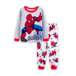 Children Boy Pajamas Sets 2019 Boys Sleevewear Cartoon long sleeve pyjamas Tops+Pants 2 Pieces Kids Baby Gils CLothing Set