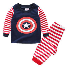 Load image into Gallery viewer, Children Boy Pajamas Sets 2019 Boys Sleevewear Cartoon long sleeve pyjamas Tops+Pants 2 Pieces Kids Baby Gils CLothing Set